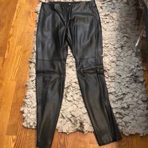 Faux leather leggings